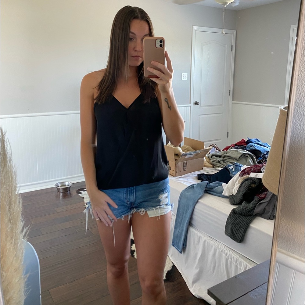 Black tank top